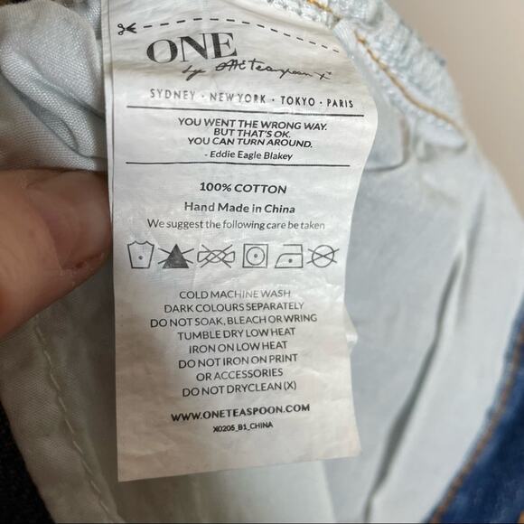 ONE TEASPOON awesome baggies distressed destroyed baggy boyfriend jeans size 25 - Picture 8 of 8